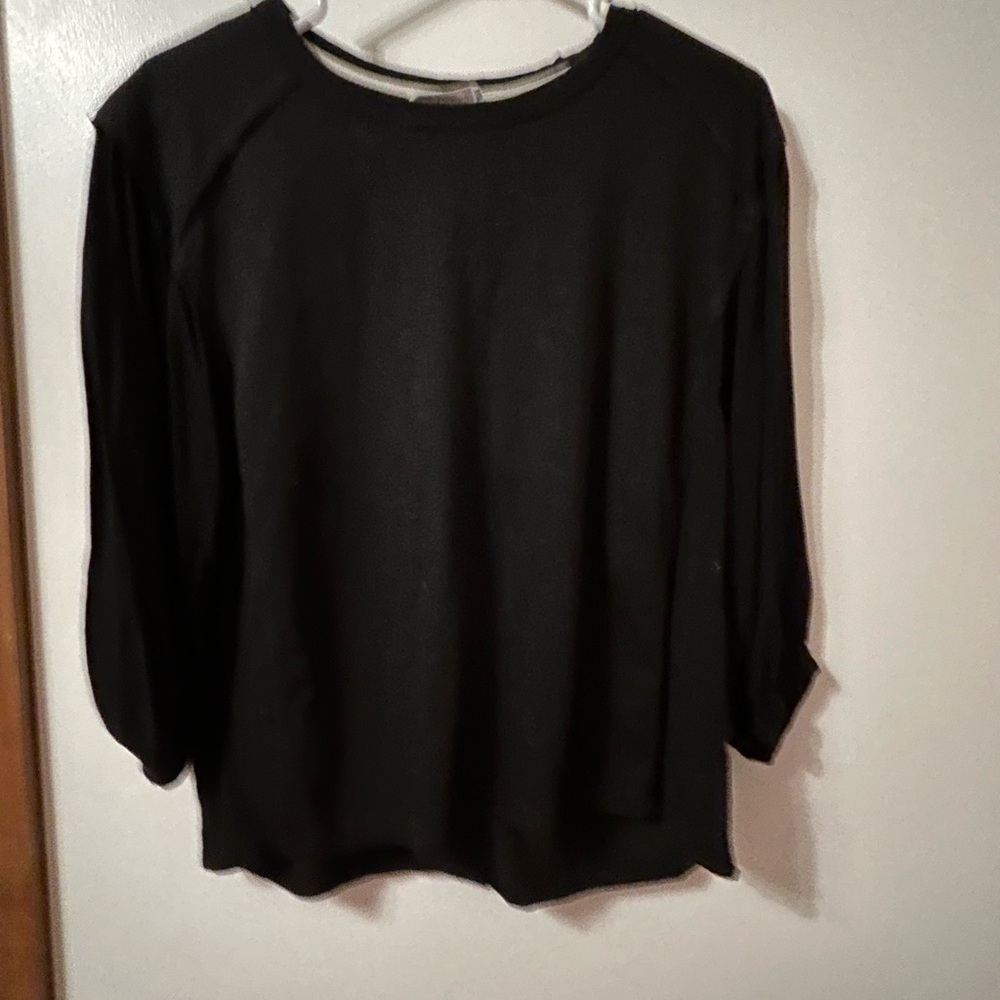 In Bloom Classic Black Long Sleeve Top